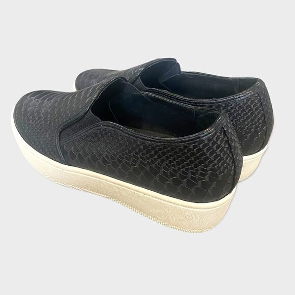 J Slides Black Snakeskin Sneakers Size 9 - Picture 2 of 6